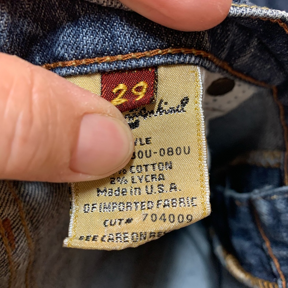 Size 29, lot of 2pr vintage 7 for all mankind. 30”inseam - Picture 4 of 5
